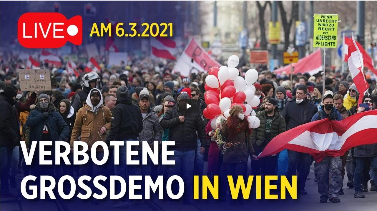 livestreams von der grossdemo wien am 06.03.2021